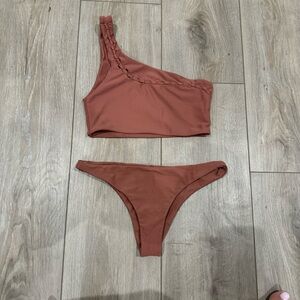 Mikoh one shoulder swim bikini